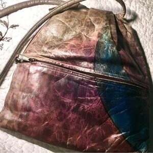 Artistic Leather hand painted Women's Bag JANE YOO